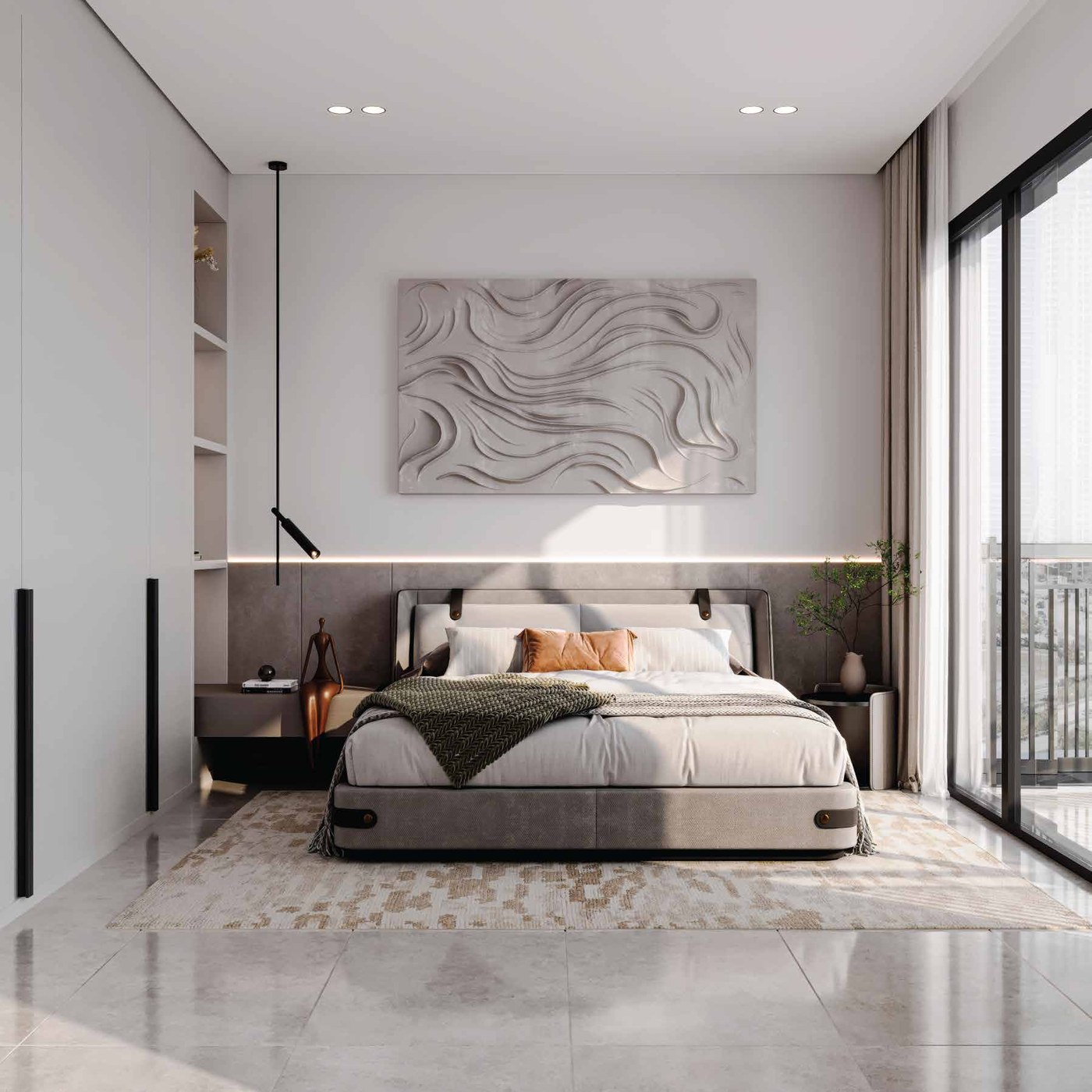 Sukoon bedroom architectural rendering