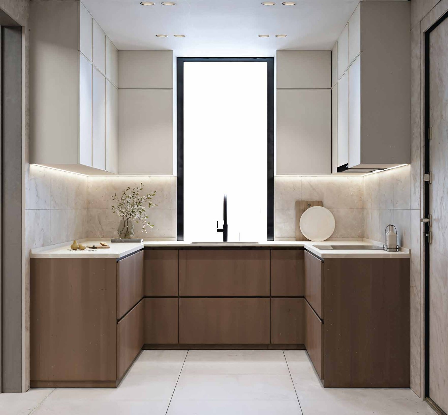 Sukoon kitchen architectural rendering