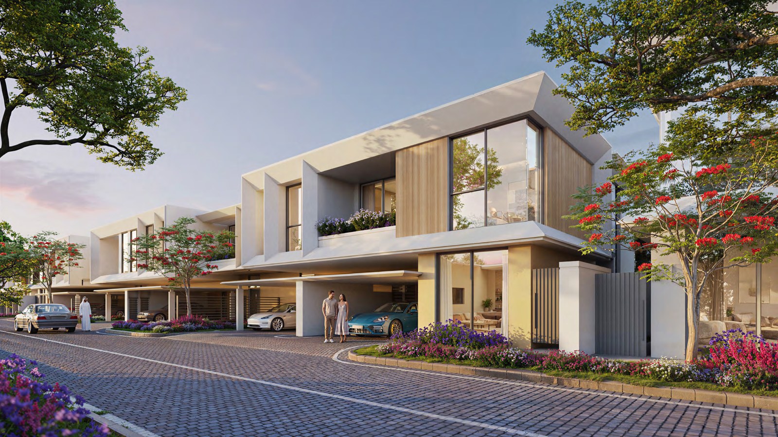 4-bedroom townhouse exterior rendering